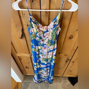 Privacy Please Blue Floral Gown